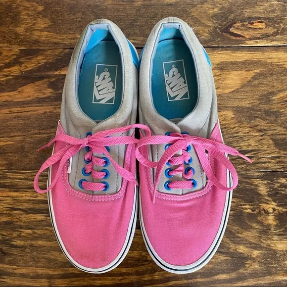 Vans Shoes Vans Pinkgrayblue Color Block Sneakers Poshmark